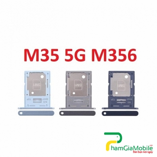 Khay Sim For Samsung Galaxy M35 5G SM-M356B SIM + SIM  Micro SD Card Tray Zin New